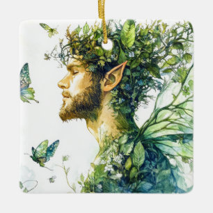 Ornement En Céramique Esprit forestier