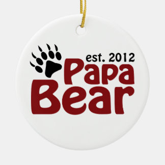 Ornement En Céramique Est 2012 d'ours de papa
