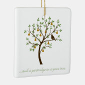 Ornement En Céramique Et un perdrix dans un poirier (Droite)