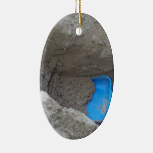 Ornement En Céramique Été Plage creusant le sable, Scoop, jouer (Droite)