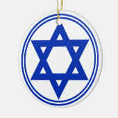 Ornement En Céramique Étoile de David (Gauche)