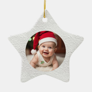 Ornement En Céramique Étoile de Noël personnalisable pour le premier Noë