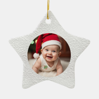 Ornement En Céramique Étoile de Noël personnalisable pour le premier Noë