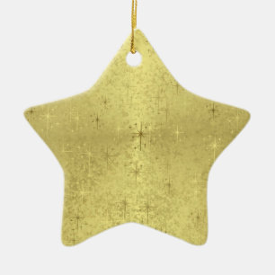 Ornement En Céramique Étoile d'or