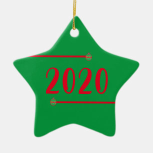 Ornement En Céramique Étoile Personnalisée Noël 2020