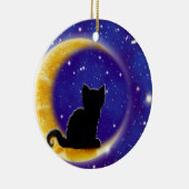 Ornement En Céramique Étoile regardant le chat fixement (Droite)