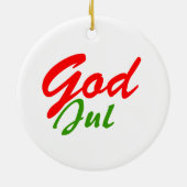 Ornement En Céramique Étoile rouge (Dos)