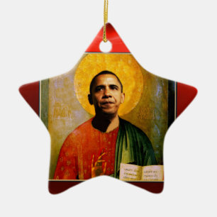 Ornement En Céramique Étoile rouge rouge de SANTOBAMA