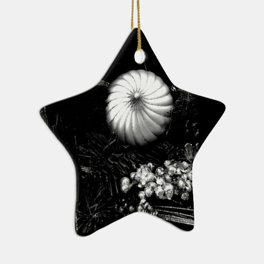 ORNEMENT EN CÉRAMIQUE ÉTOILES AVEC **DÉCORATIONS DE NOËL** (Droite)