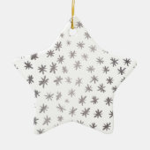 Ornement En Céramique étoiles métalliques - argent (Devant)
