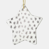 Ornement En Céramique étoiles métalliques - argent (Gauche)