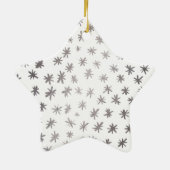 Ornement En Céramique étoiles métalliques - argent (Dos)