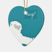 Ornement En Céramique Étreinte de yeti (Gauche)