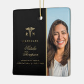 Ornement En Céramique Étudiant en soins infirmiers inscrit sur mesure (Gauche)