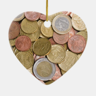 Ornement En Céramique Euro Cents