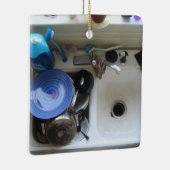 Ornement En Céramique Évier de cuisine (Droite)