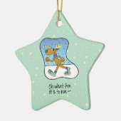 Ornement En Céramique Exercice Reindeer Noël (Gauche)