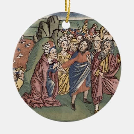 Ornement En Céramique Exode 14 Moïse et les israélites croisant le Re (Devant)