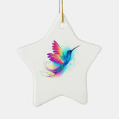 Ornement En Céramique Exotic Rainbow Hummingbird (Droite)