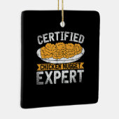 Ornement En Céramique Expert Certifié en Nugget de Poulet| Drôle Poulet (Droite)