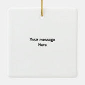 Ornement En Céramique Fa La Llama Cute Whimsical Ceramic (Dos)