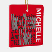 Ornement En Céramique Fabricant de fromage Mac-N Extraordinaire PERSONNA (Droite)