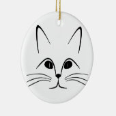 ORNEMENT EN CÉRAMIQUE FACE CAT (Droite)