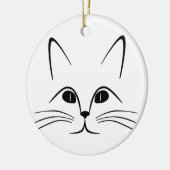 ORNEMENT EN CÉRAMIQUE FACE CAT (Gauche)