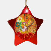 Ornement En Céramique FAIRY OF THE FLOWERS Red Ruby Star (Droite)