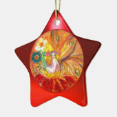Ornement En Céramique FAIRY OF THE FLOWERS Red Ruby Star (Gauche)