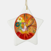 Ornement En Céramique FAIRY OF THE FLOWERS Red Ruby Star (Droite)