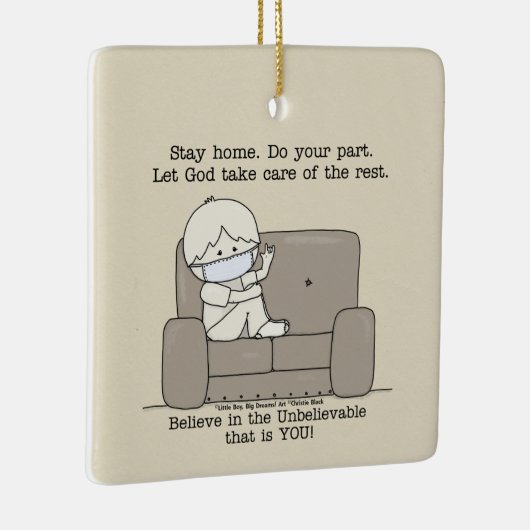 Ornement En Céramique Faites votre part (Droite)