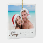 Ornement En Céramique Famille de Noël amis simple (Droite)