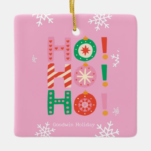 Ornement En Céramique Famille de vacances (Devant)