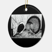 Ornement En Céramique Fantail Pair (Gauche)