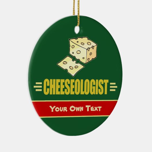 Ornement En Céramique Fantaisie de fromage personnalisé Noël (Droite)