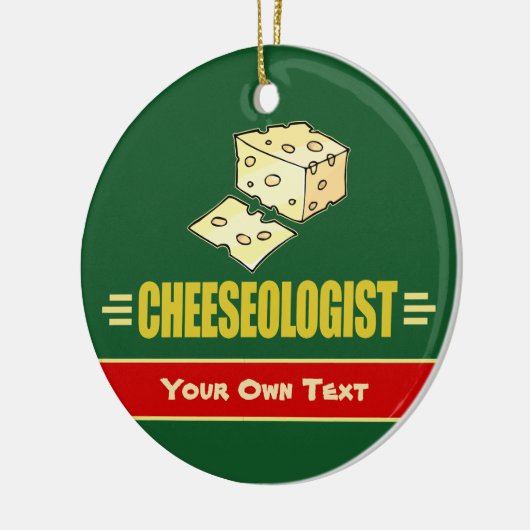 Ornement En Céramique Fantaisie de fromage personnalisé Noël (Gauche)