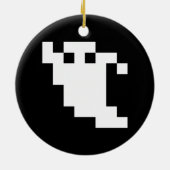 Ornement En Céramique Fantôme à 8 bits pour pixels (Dos)