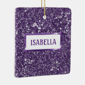 Ornement En Céramique Faux Parties scintillant violet texture Look avec (Droite)