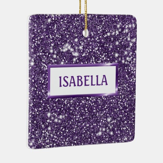 Ornement En Céramique Faux Parties scintillant violet texture Look avec (Droite)