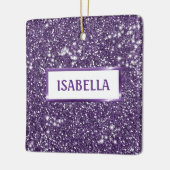 Ornement En Céramique Faux Parties scintillant violet texture Look avec (Gauche)