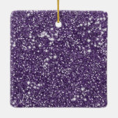 Ornement En Céramique Faux Parties scintillant violet texture Look avec (Dos)