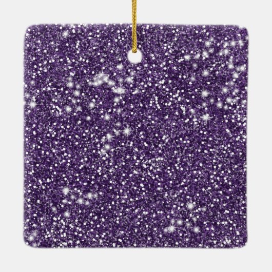 Ornement En Céramique Faux Parties scintillant violet texture Look avec  (Dos)