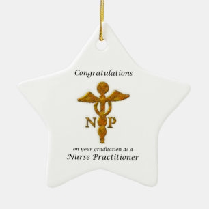 Ornement En Céramique Félicitations à l'infirmière praticienne