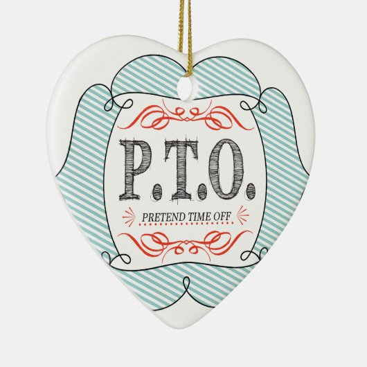 Ornement En Céramique Félicitations amusantes pour faire semblant d'être (Droite)