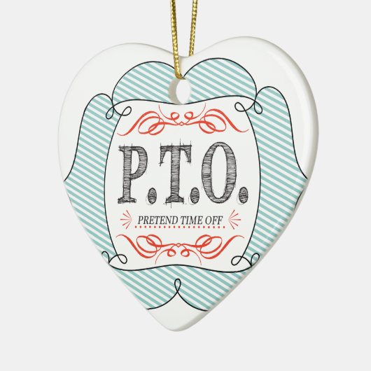 Ornement En Céramique Félicitations amusantes pour faire semblant d'être (Gauche)