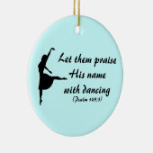 Ornement En Céramique Félicitez-le avec l'ornement de danse (Droite)