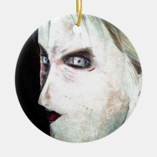 Ornement En Céramique Femme fâchée LAIDE (Devant)