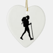Ornement En Céramique femme randonnée (Droite)
