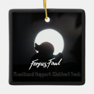 Ornement en céramique FergusFowl ES(R)D